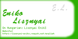 eniko lisznyai business card